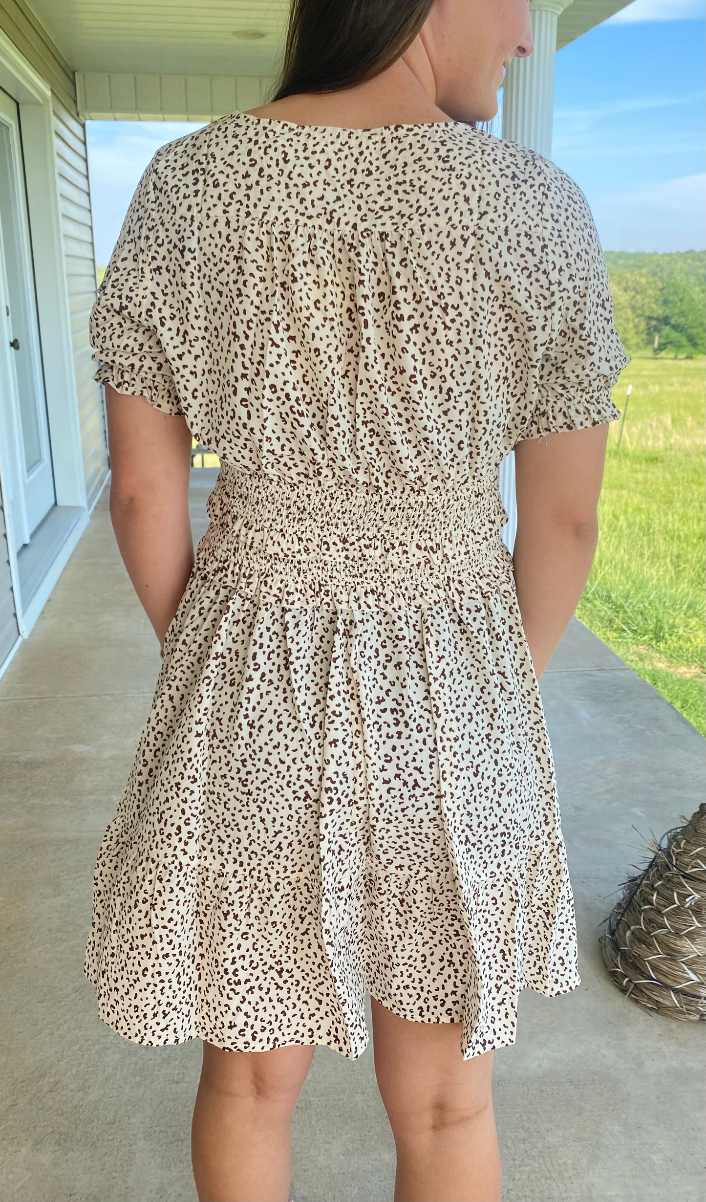 Ditzy Printed Dress-Adult